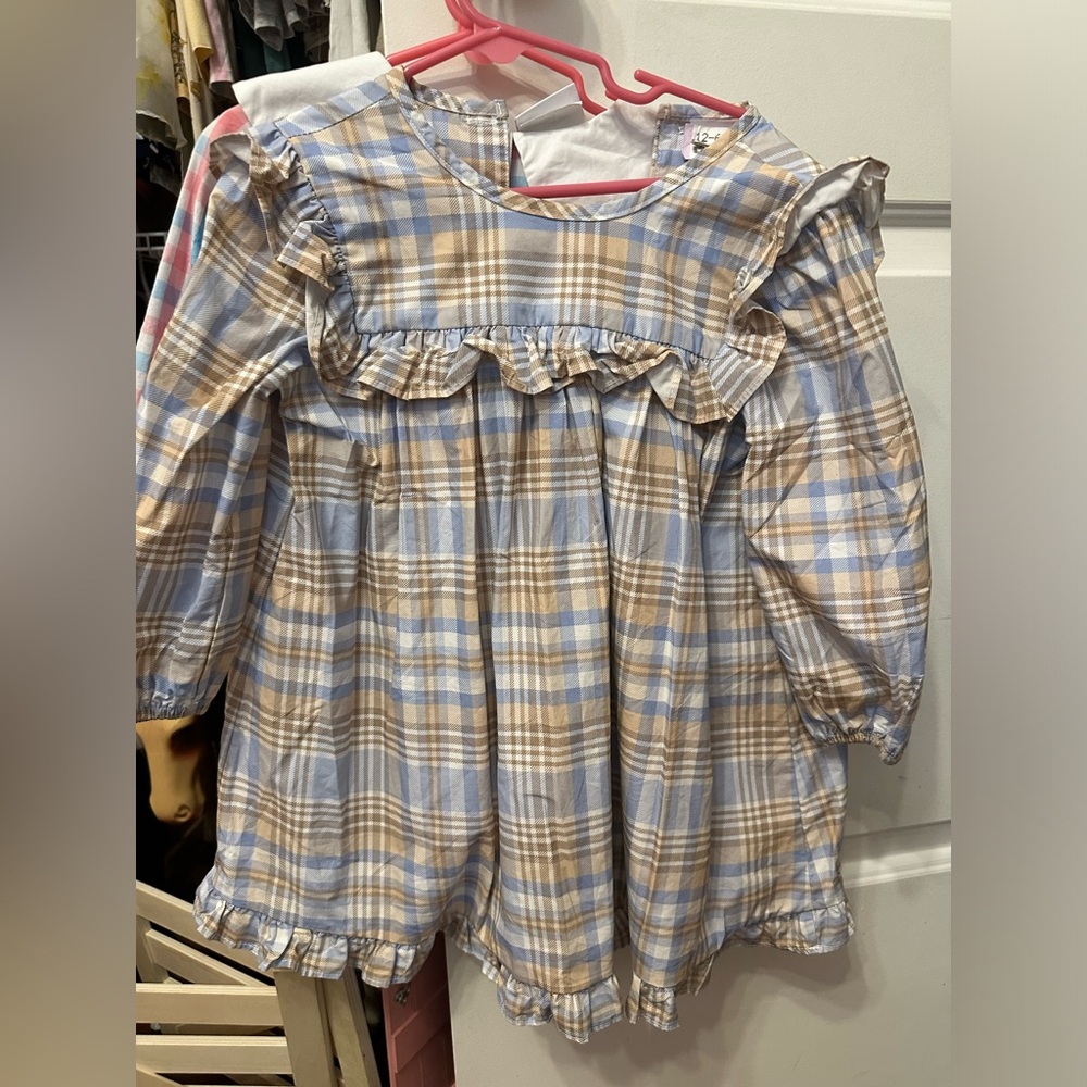Stitchy fish toddler girl dress 2t
